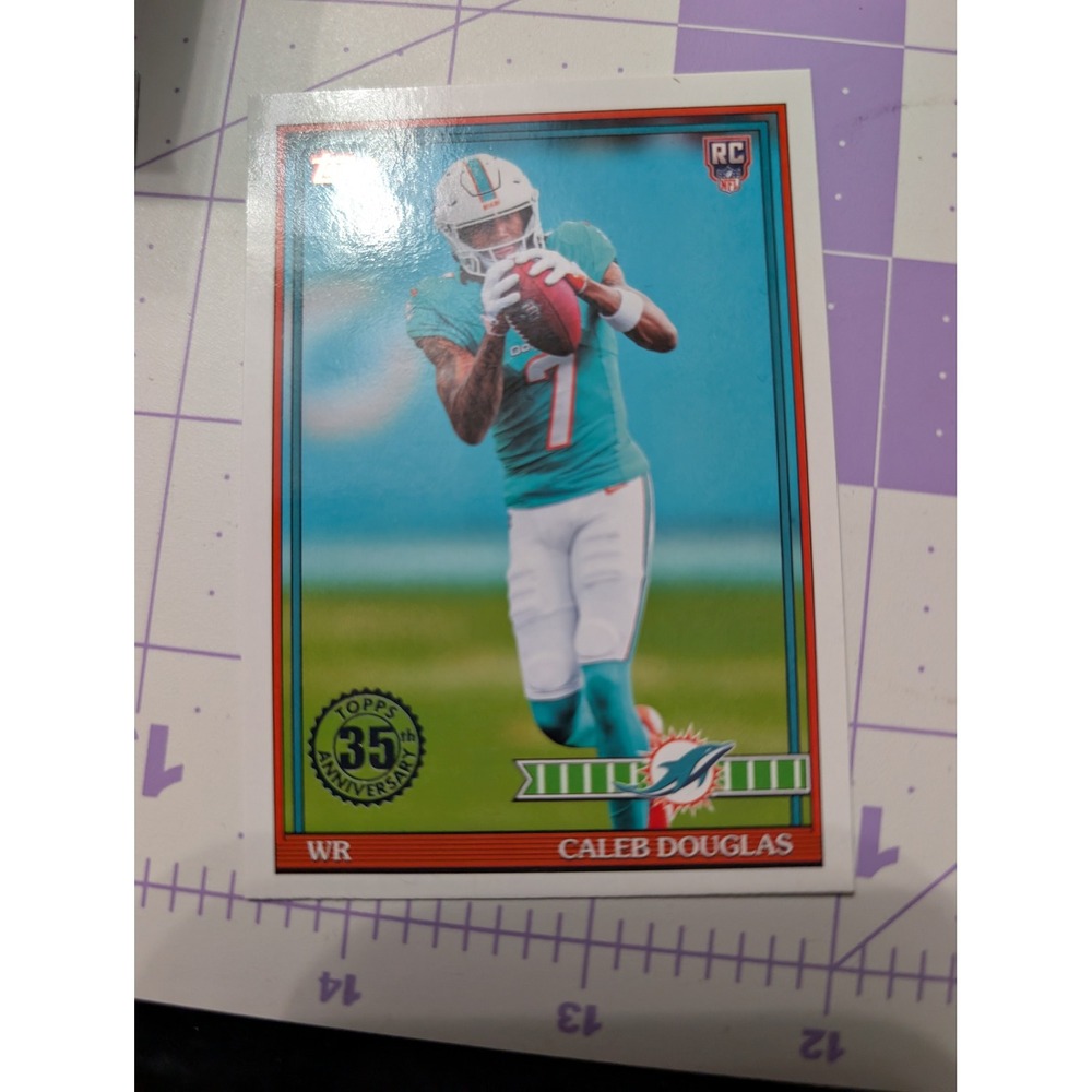 2026 Topps Caleb Douglas Miami Dolphins RC 35th Anniversary 91TR-16 Rookie Card
